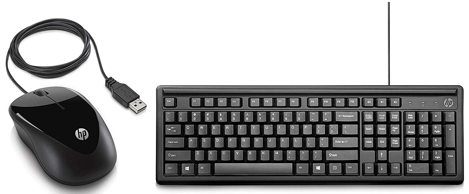 hp x1000 wired keyboard and mouse combo