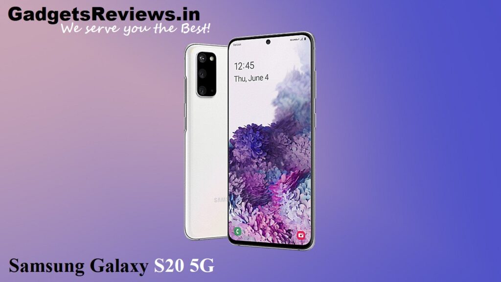 Samsung Galaxy S20 5G, Samsung Galaxy S20 5G specifications, Samsung Galaxy S20 mobile phone, Samsung Galaxy S20 launching date in India, Samsung Galaxy S20 5G phone price