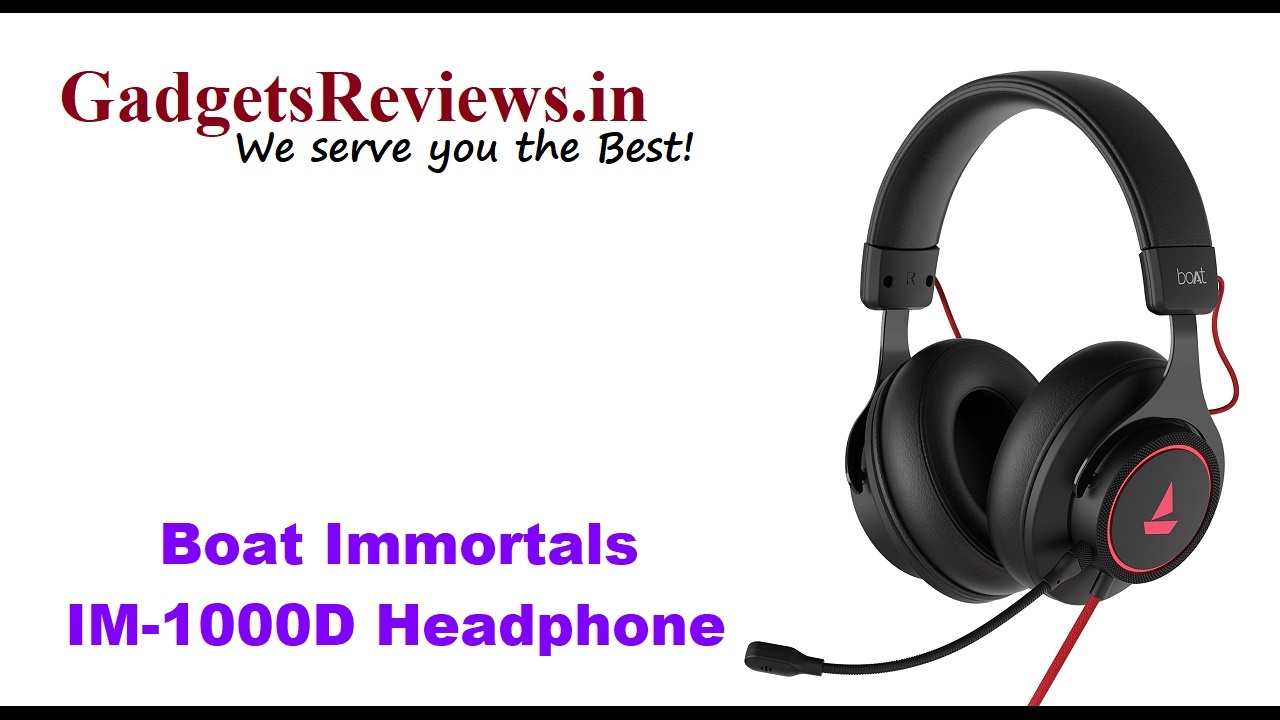 amazon, boat headphones, boAt Immortals headphone series, boAt Immortals IM-1000D, boAt Immortals IM-1000D headphone launching date in India, boAt Immortals IM-1000D price, boAt Immortals IM-1000D specifications, boAt Immortals IM-200, gaming headphones, Immortals IM-1000D headphone, wired headphones